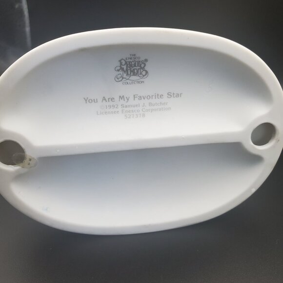 Precious Moments YOU ARE MY FAVORITE STAR Ceramic Collectible Figurine 1992 vtg - Picture 6 of 6